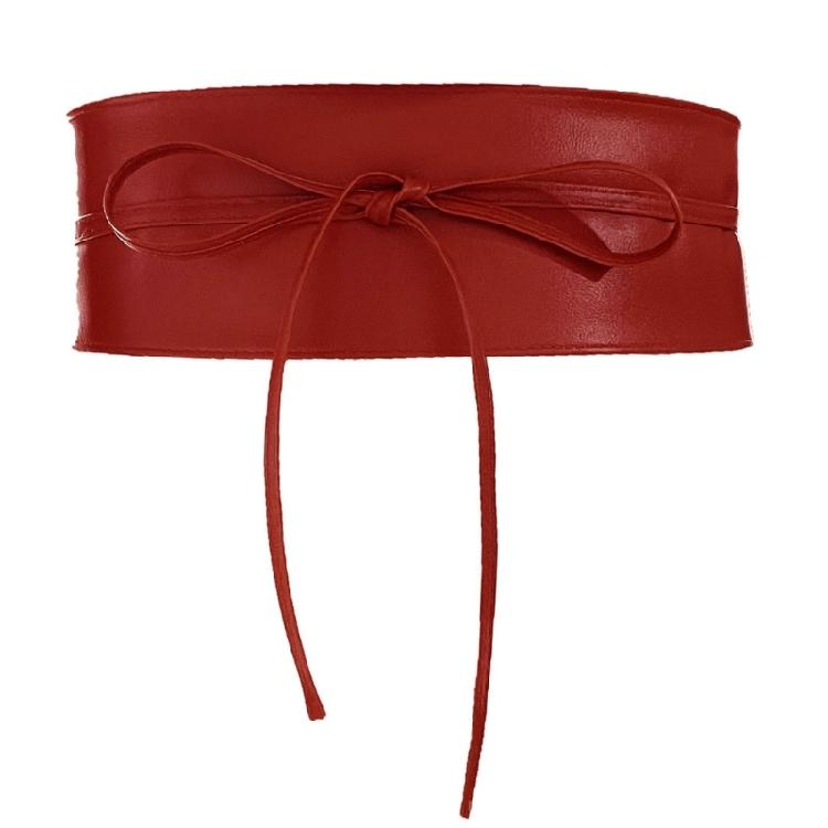 Women Support Waist Trainer Belt Seamless Design Lightweight Waistband Adjustable Strap Perfect Under Clothing красный