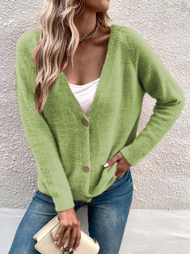2026 European Women's Autumn/Winter Button-Down Cardigan Sweater Coat