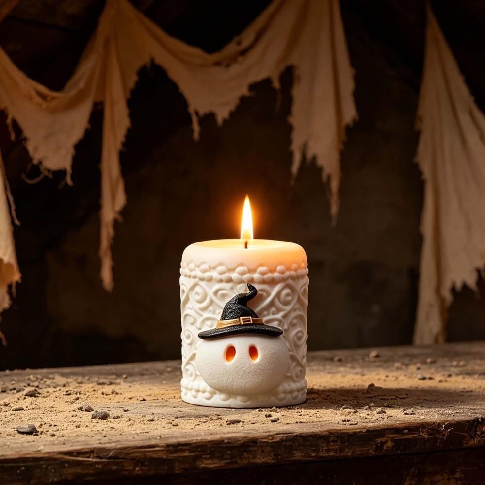 DIY Halloween Ornament Mold Multi-purpose Easy Release Candle Wax Mold Non-stick Heat-resistant Epoxy Resin Plaster Mold