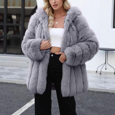 Modieuze en Veelzijdige Herfst en Winter Casual Eenvoudige Pendelaarscoat voor Dames