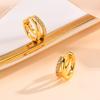 Paperclip Shape Metal Earrings for Women Trendy Geometric Hoops Earrings Bling AAA Cubic Zirconia Stone Party Jewelry Huggies