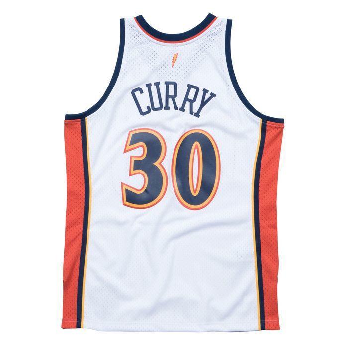 Basketball Jersey - MITCHELL &; NESS - Gs Warriors-Ste SMJYGS18169 - White - Short Sleeves - Unisex