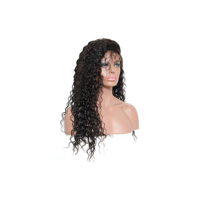 Brasilianische tief gewellte lockige synthetische Haare Vollperücken mit hitzebeständiger Faser für Frauen