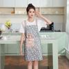 Breathable Long Sleeve Apron Protective Suspender Work Dress Cleaning Apron  Restaurant Use