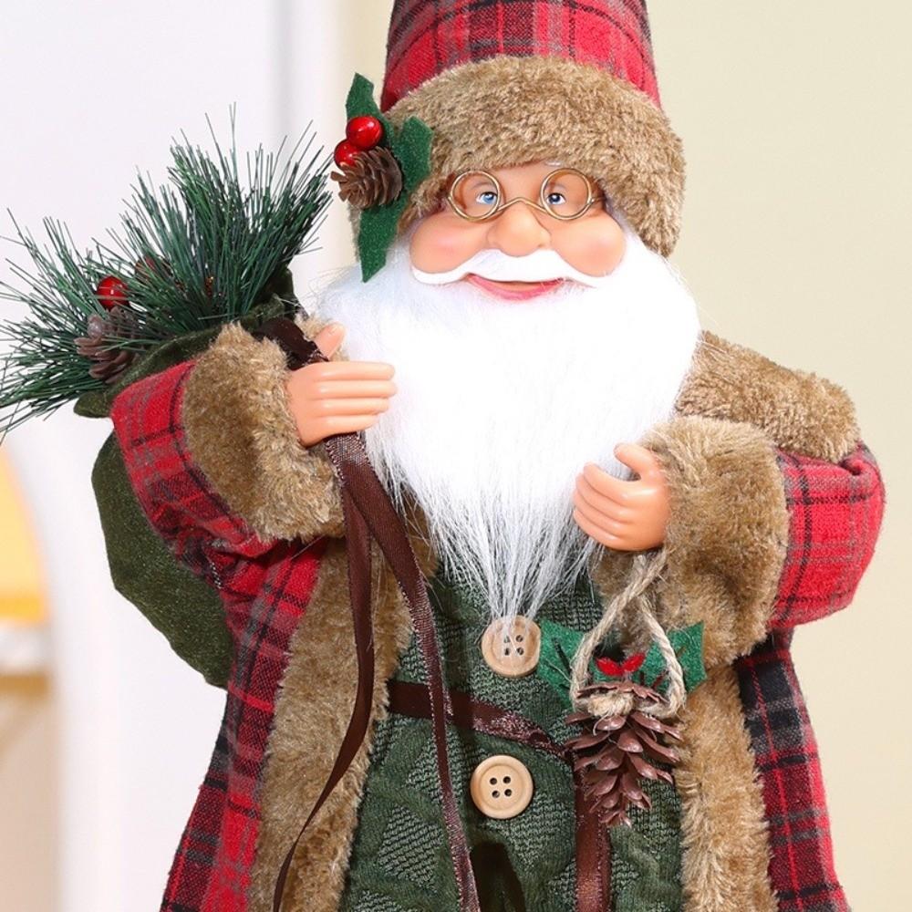 40/60cm Seated Santa Figurine Standing Posture Christmas Figurine Christmas Home Decor