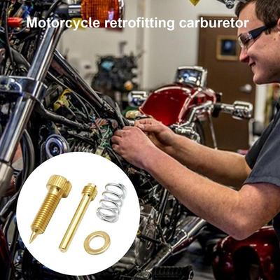 Carburetor Nozzle Motorcycle Accessories Pilot Jet Main Jet Kit Engine Main Injectors Nozzle Easy Installation Copper
