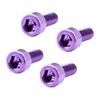 2pc/4pc Bike Water Bottle Cage Bolts  Aluminium Alloy Hex Tapping Screws Aluminum Alloy Bicycle Accessories 7 Colors