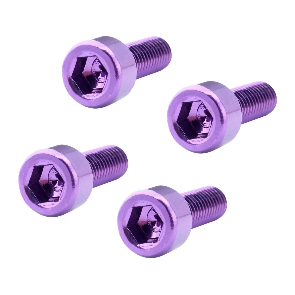 2pc/4pc Bike Water Bottle Cage Bolts  Aluminium Alloy Hex Tapping Screws Aluminum Alloy Bicycle Accessories 7 Colors