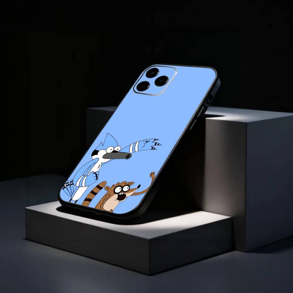 Lazy Mates M-Mordecai and R-Rigby Phone Case Silicone Soft For IPhone 17 16 15 14 13 12 11 X XR Plus Pro Max Plus