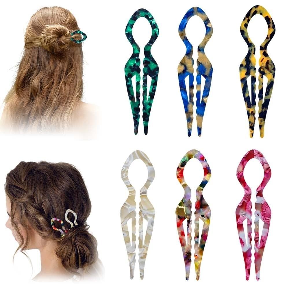 Headbands French Hair Pins V-Shaped Hair Sticks Hairstyle Tool Hair Fork