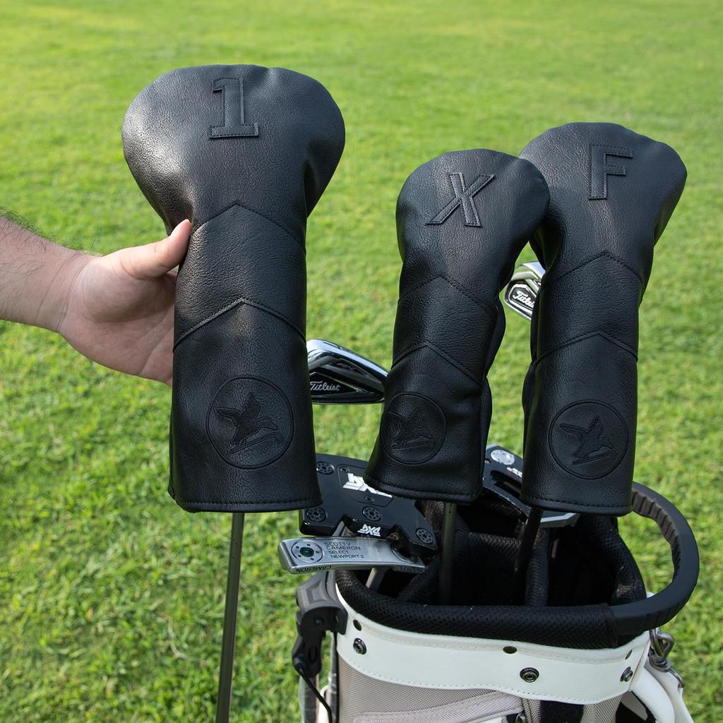 Golf Club Head Cover Golf Wood Cover Cool Cat Design Golf Head Cover Golf Wood Cover Aliennana Black Eagle Driver Cover (DR) Fairway Wood (FW),