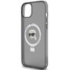 Karl Lagerfeld Klhmp15Shmrskhk Iphone 15 / 14 / 13 6.1 Czarny/Black Hardcase Ring Stand Karl Head Magsafe
