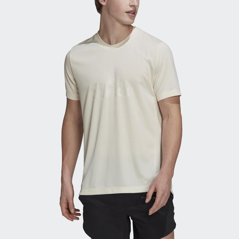 Adidas Made To Be Remade Round Neck Solid Color Short Sleeve Fitness Shirt Men tops White HD9469