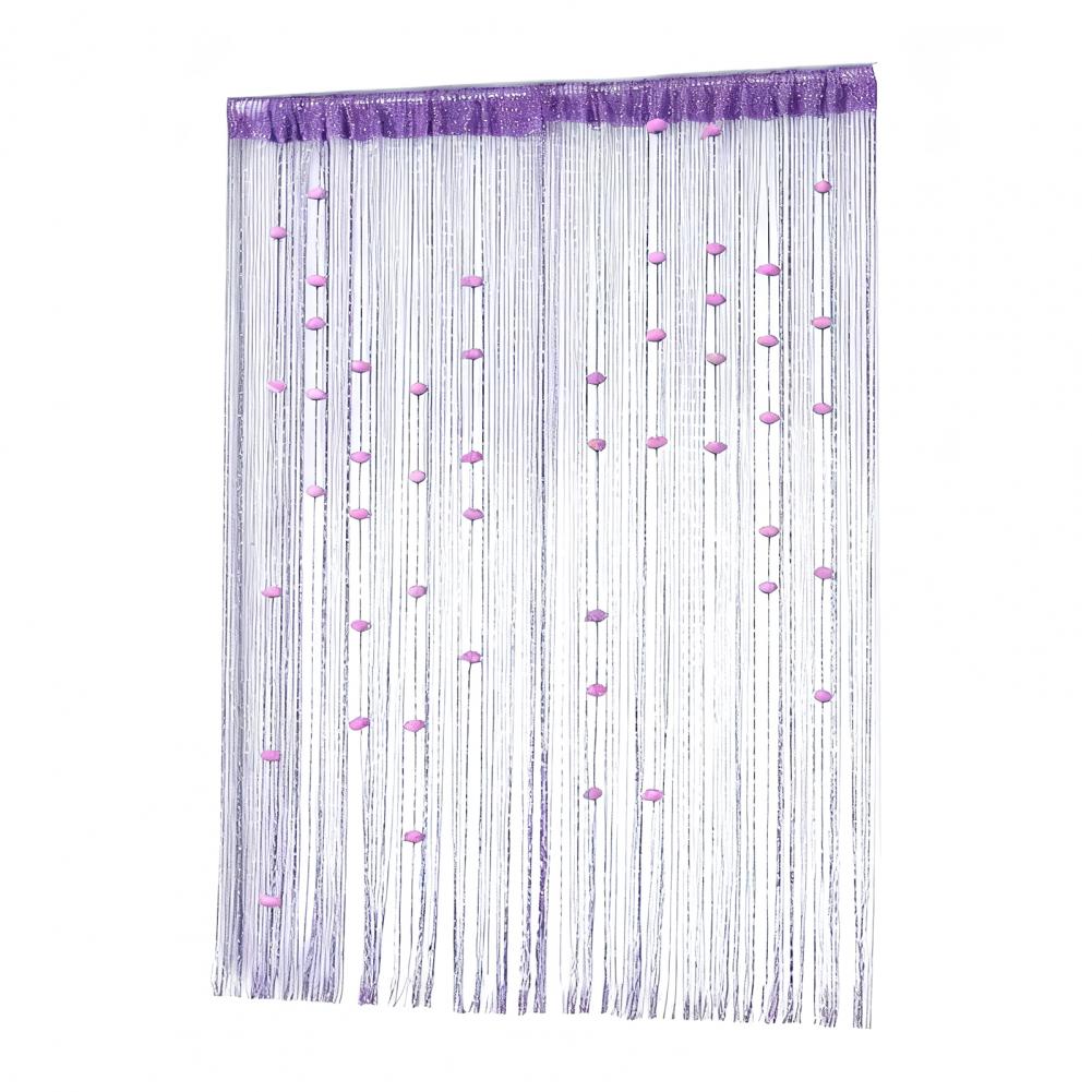 Door String Curtain Wall Panel Fringe Tassel Room Divider Blind Tassel Screen with Roses for Home Window Bedroom Decoration