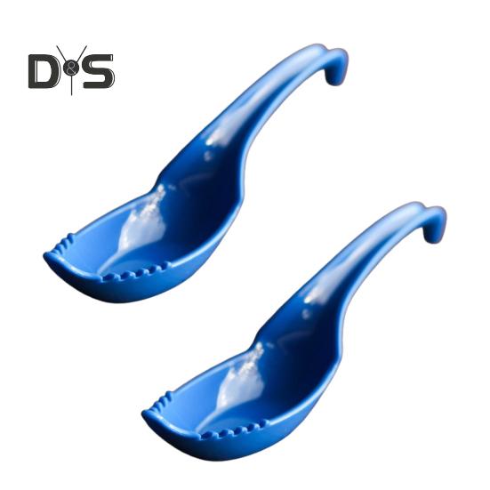 

2 шт. Вилка-ложка для рамену «Термінатор» 2 в 1, ложка для супу з локшиною рамен з виделкою, ергономічна ручка, китайські супові ложки для супу з локшиною рамен, пасти, салату 2pcs синій