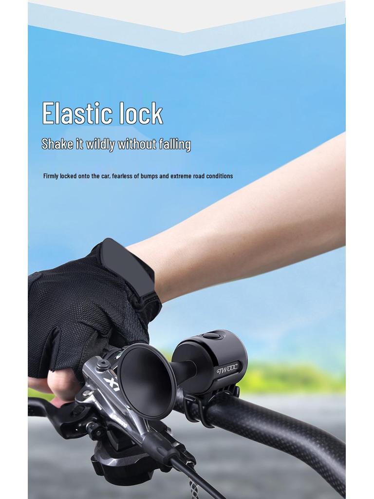 TWOOC Waterproof Electric Bicycle Horn with Long Battery Life for Mountain Bikes