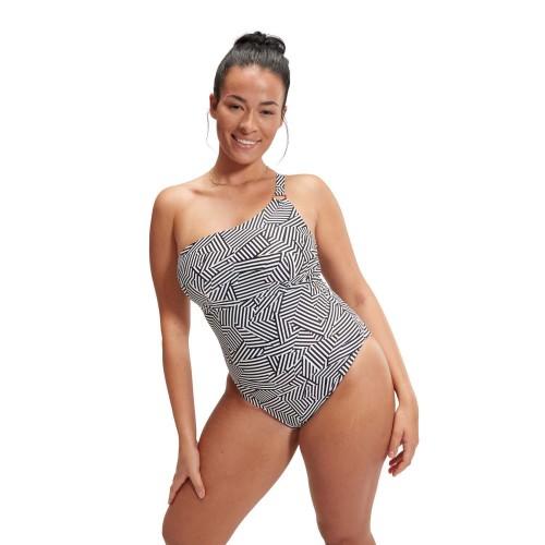 Speedo Womens/Ladies Asymmetric One Piece Swimsuit