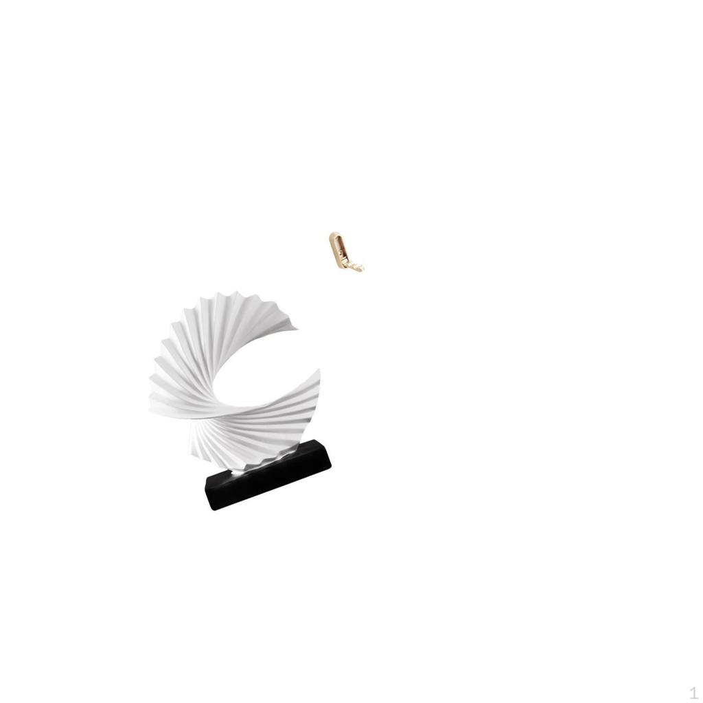 Wave Statue Desktop Ornament Abstract Resin Figurine for Bedroom Living Room Home Folding Wall Hook
