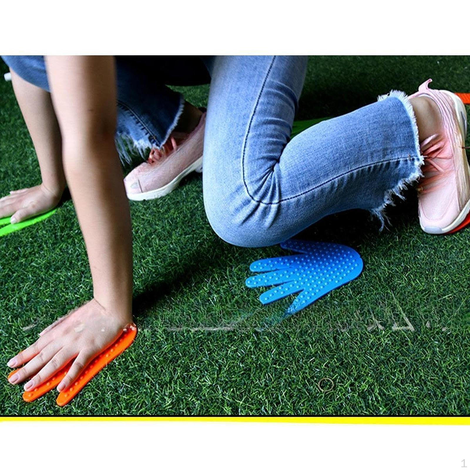 

1 пара напольных маркеров для детского ковра, детские образовательные принадлежности для сенсорного обучения Hand