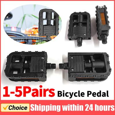 1-5 Paare Fahrrad Plattform Pedale Mountainbike Pedale mit Sicherheitsreflektor Rutschfestes Fahrrad Pedal Trittbrett Universal