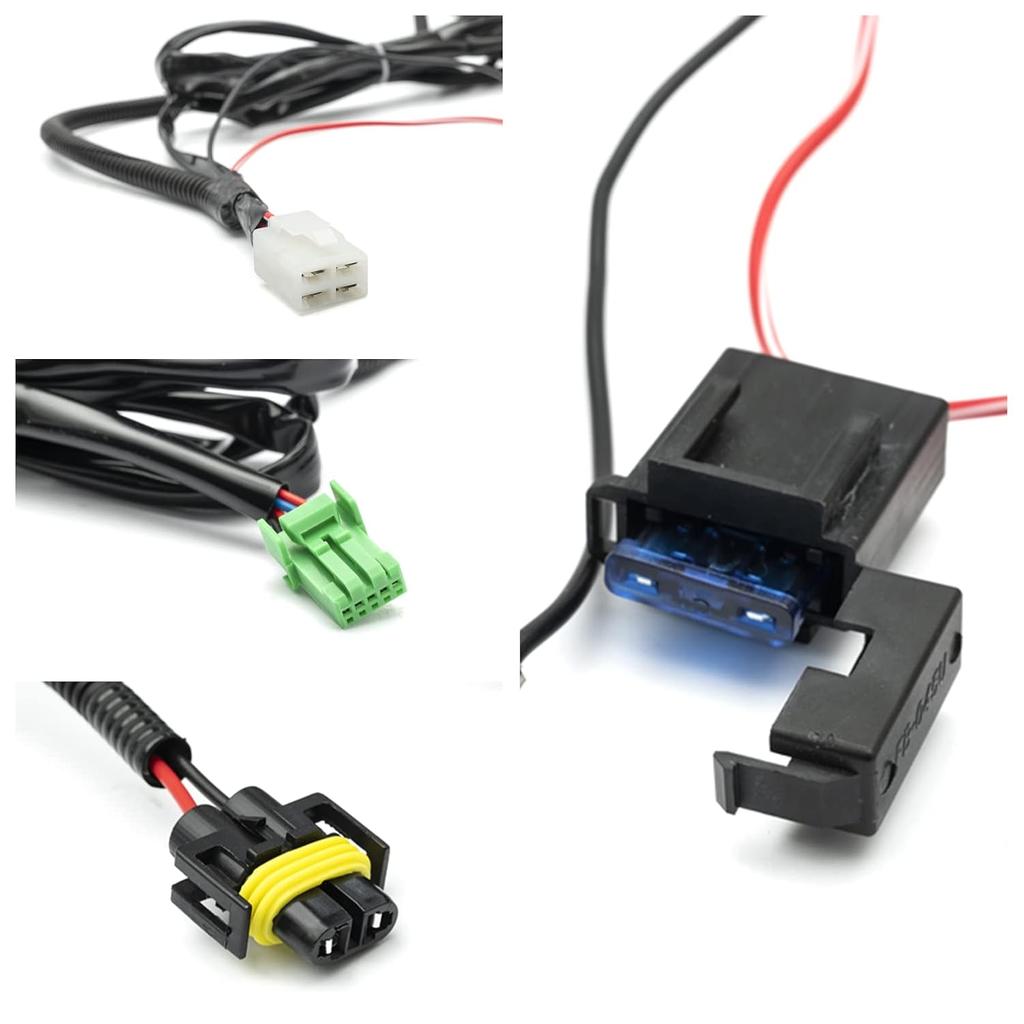 H11 H8 880 881 Fog Light Wiring Harness Socket Wire Connector For 2005- Toyota Tundra Tacoma 4Runner RAV'4 Prius For Scio'N For Lexus With 40A Relay