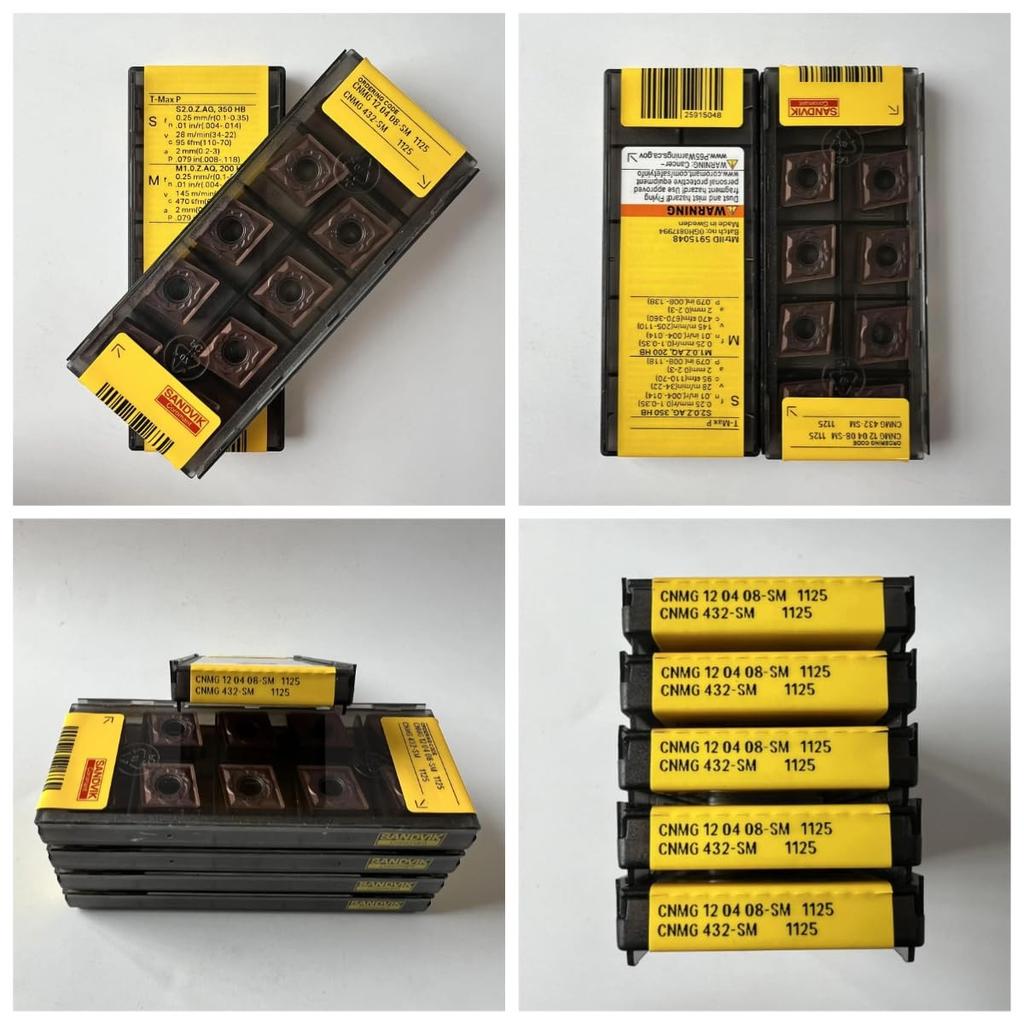 Original Sandvik / CNMG120408-SM 1125 /CNC lathe carbide blade 10 Pcs