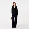 FivePlus Women's Slim Fit V-Neck Knit Sweater with Woven Chain Detail