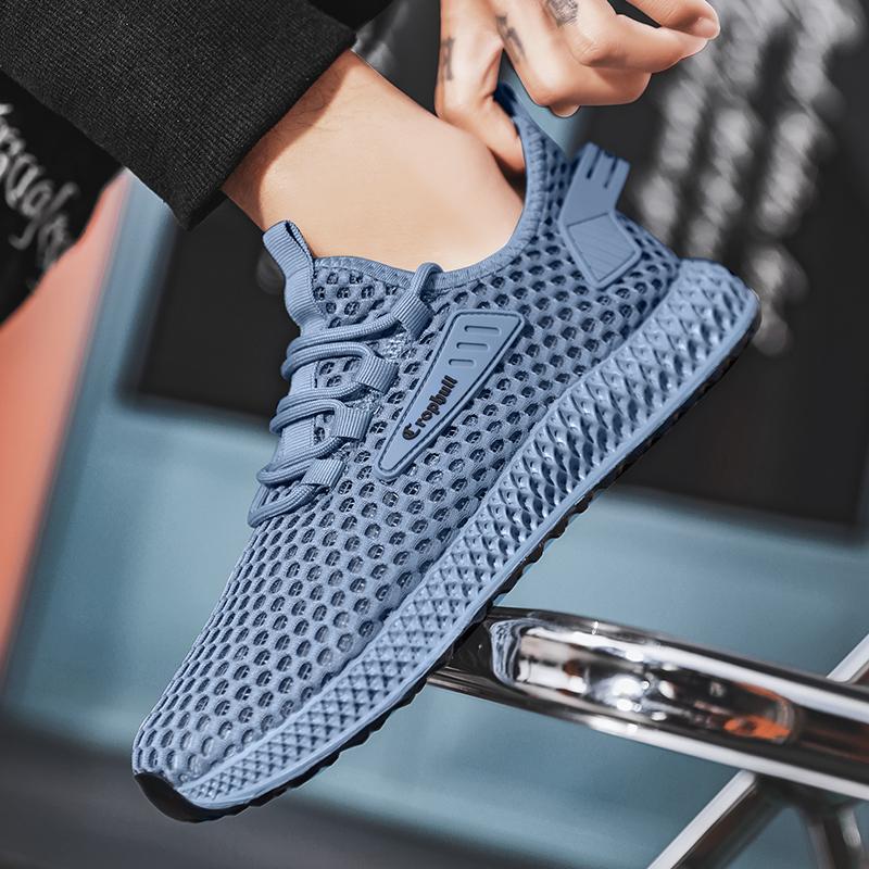 Men's sneakers new men's summer mesh surface breathable soft sole wading shoes hollow mesh shoes men's fashion shoes