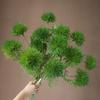 1Pc Simulation 3/4/6/9 Heads Plastic Stone Flower Gradient Gold Thorn Ball Natural Green Plant