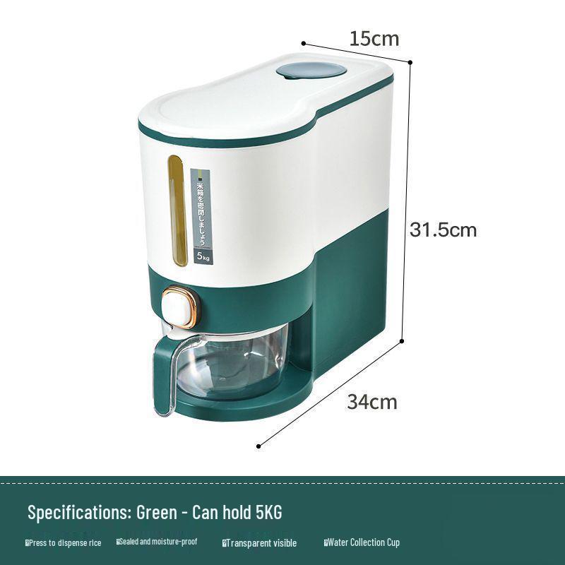 Sealed Insect-Proof Rice Storage Bin with Moisture Protection