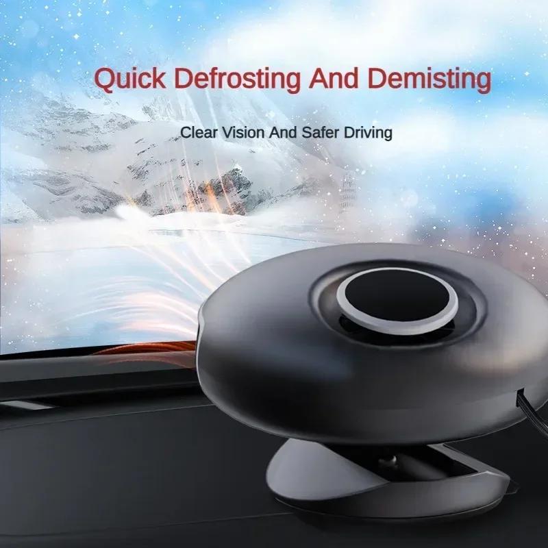 Auto Windshield Defroster 12V 24V Car Heater Fan 150W Electric Cooling Heating Defogging Demister Anti Fog Heater Truck