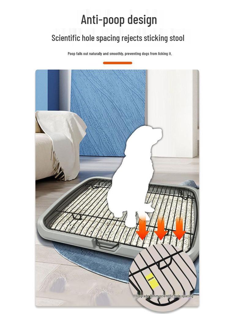 Anti-Step Dog Litter Box for All Breeds - Fixed Point Pet Urinal & Easy Clean