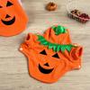 Breathable Pumpkin Dog Costume Orange Dog Hoodie Cute Pet Cosplay Costume  Pet Role-Playing