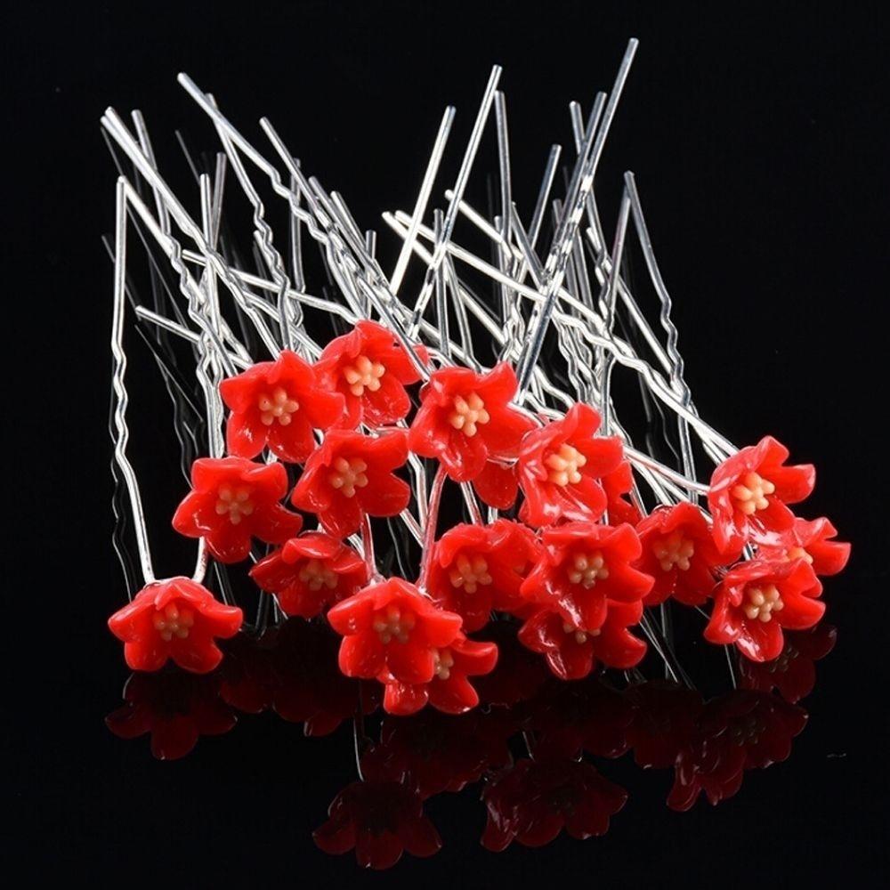 Gorąca Moda 10 sztuk Prezentów Kobiety Dziewczyny Klips do Włosów w Kształcie Litery U Ślubne Ozdoby do Włosów Spinka Kwiaty Wsuwka Patyczek