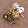 Vintage Copper Incense Burner Car Home Pendant Hollow Brass Sachet Ball Antique Fragrance Ball with Hollowed Home Fragrance Ball