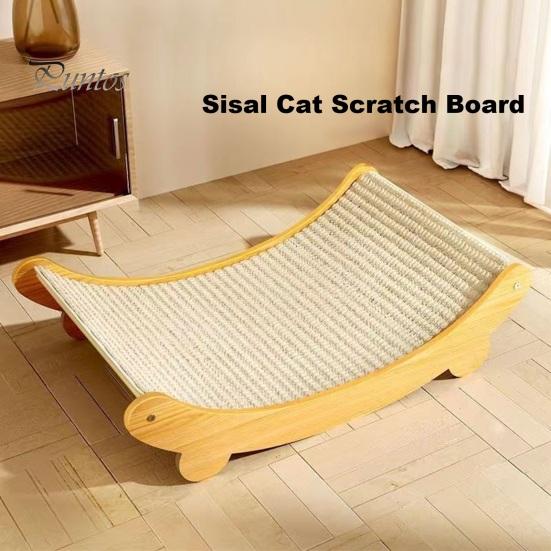 2'si 1 Arada Sisal Kedi Tırmalama Yatağı Kaymaz Tırmalama Tahtası Kedi Yatağı Aşınmaya Dayanıklı Sisal Tırmalama Dinlenme Mobilyası Kediler İçin Koruyucu