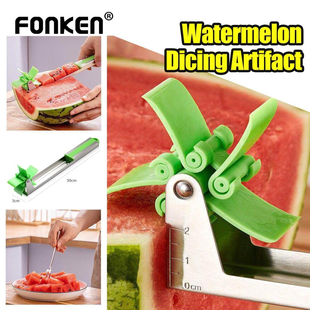 

Fonken Арбуз Ветряная мельница Резак Нержавеющая сталь Фрукты Арбуз Резак Арбуз Резка Артефакт