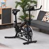 Indoor Stationary Exercise Bike 6kg Flywheel Fitness Cardio Workout Bike Trainer for Home Gym w/ Adjustable Resistance LCD Monitor Pad and Bottle