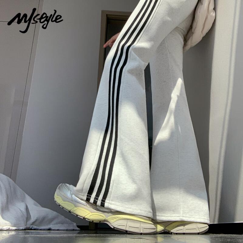 MJ Style Women's High-Waist Slimming Flare Leg Sweatpants