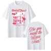 Voulez-vous la visite de la maison Sabrina Carpenter T-shirt imprimé Homme Femme Harajuku Manches Courtes T-shirt Décontracté T-shirts Esthétiques Haut