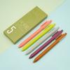 5PCS Retractable Gel Pen for Writing Journaling Quick Drying Gel Inks Pen 0.5MM Tip Black Inks Office School Supplies