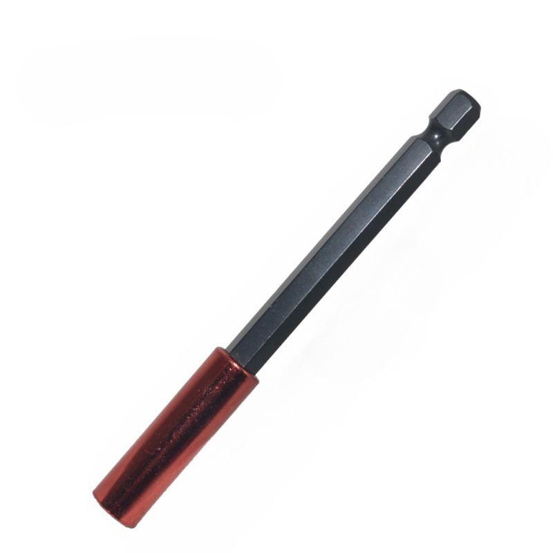5 Stück/Set Sechskant, Oberflächenelektrophorese Rote Chargenkopf-Verlängerungsstange Kombination, Chargenkopf-Verlängerungshülse 1/4 Magnetischer Wind-Chargenkopf