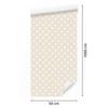 White Dots Wallpaper In Retro Style for Living Room and Bedroom 50x1000