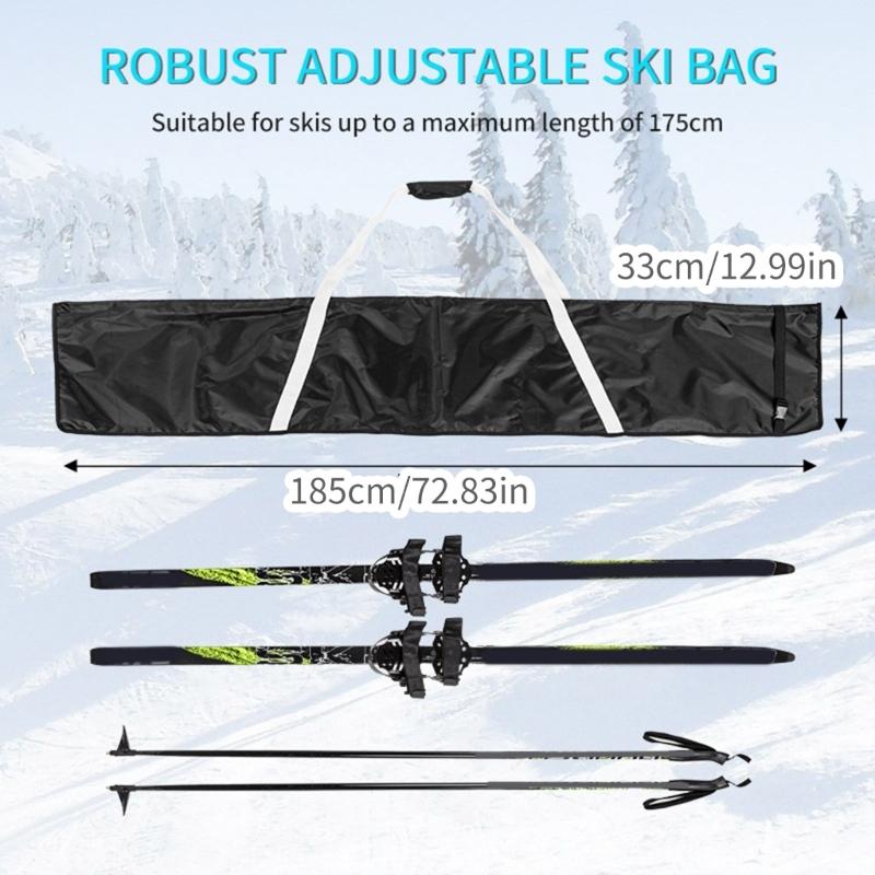Adjustable Ski Bag Snowboard Carriers Waterproofs Transport Bag Portable Ski Luggage Bag for Snow Travels and Skiing
