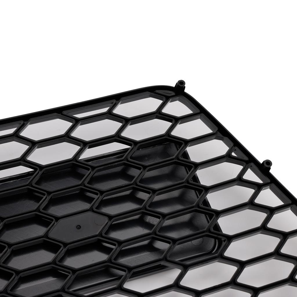 RS Style Front Honeycomb Grill Grille Fit TT TTS 2006-2014 Gloss Black