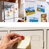 Refrigerator Magnets Decoration 4Pcs 3D Ladybug Magnet Mini Ladybird Resin Fridge Animal Memo Holders Decorative Note Holder for Kitchen Office