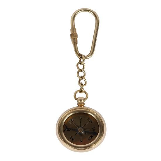 Nautischer Antik Messing Vintage Solider Autoschlüsselhaken Ross London Kompass