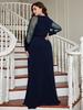 Plus Size Solid Color Slimming Evening Dress for Summer Banquets and Parties