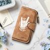 Vintage Rock Style Long Wallet Cool Heavy Metal Printed Purse for Daily Use
