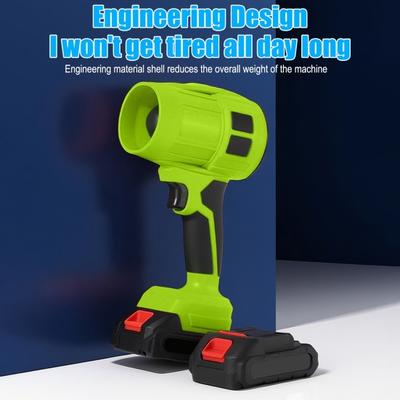 Yousheng Brushless Turbofan Leaf Blower with Dual Battery Design Fast Charger Ergonomic Lightweight Handle High Performance Cordless Blower